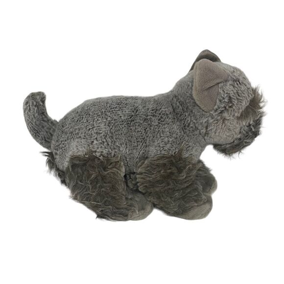Toys R US Schnauzer Dog Plush 12" Realistic Terrier Puppy Scotty Gray Fluffy - Picture 10 of 11